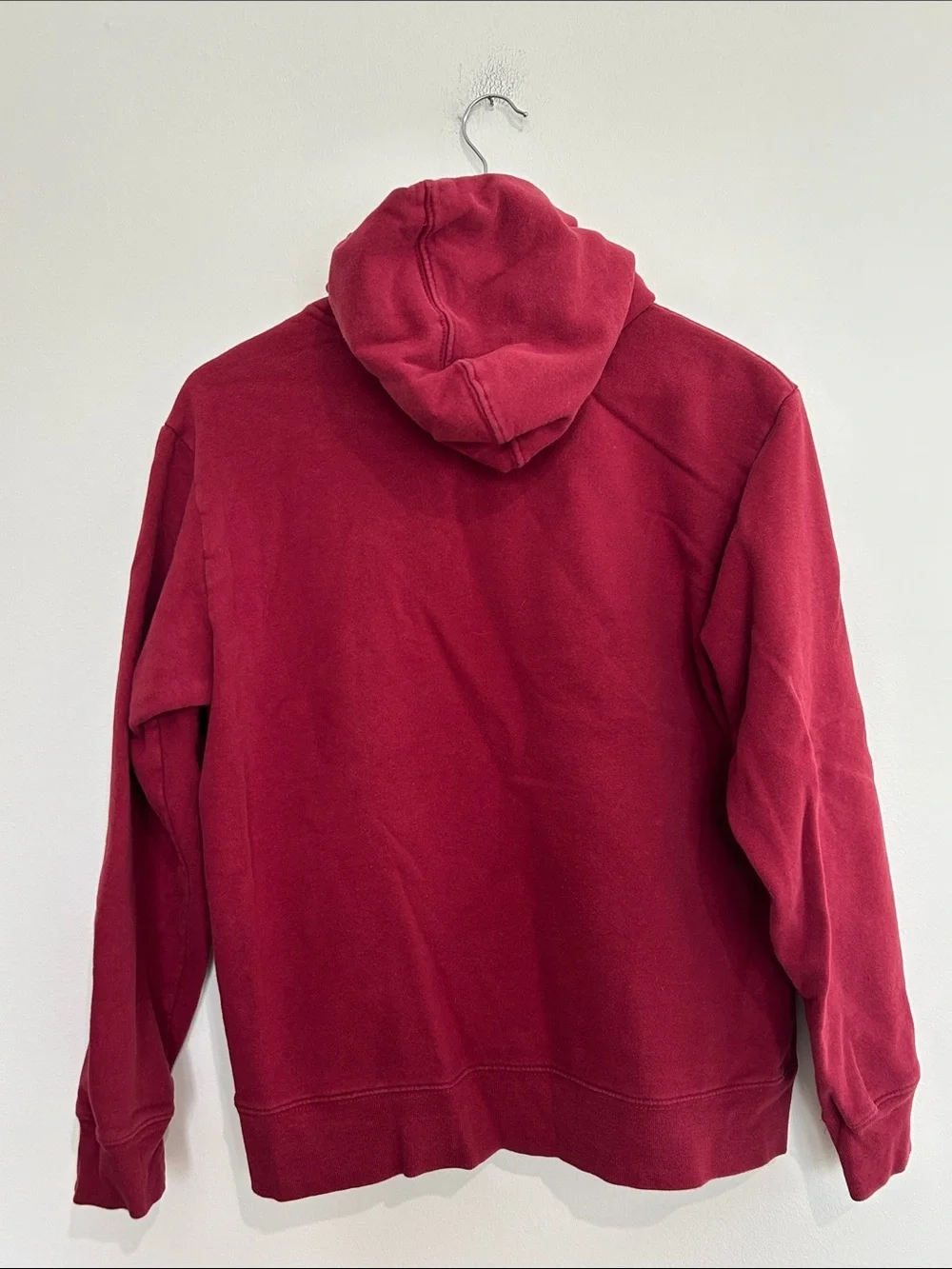 The North Face Mens Burgundy 'Never Stop Exploring' Pullover Hoodie Size Medium